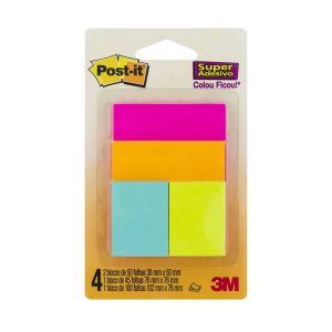 Bloco Adesivo Post-it Cascata Misto | 3M 1