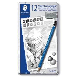 Lápis Grafite Lumograph Estojo c/ 12 | Staedtler 1