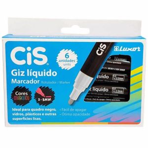 Giz Liquido  C/ 6 unidades - Cis 1