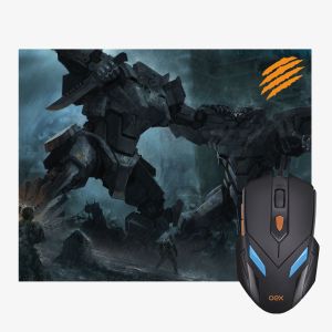 Combo Gamer: Mouse 2400 DPI  + Mousepad War | Oex 1