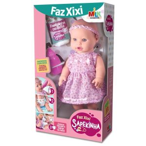 Boneca Faz Xixi Sapekinha | MILK Brinquedos 1