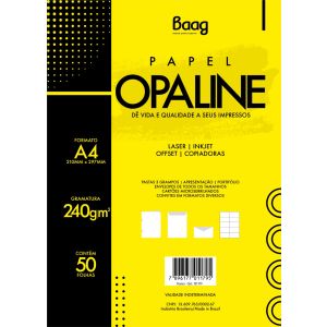 Papel A4 Opaline 240g Com 50 Folhas | Bag 1